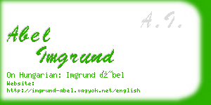 abel imgrund business card